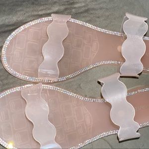 Women’s Pink Double Strap Flat Sandals